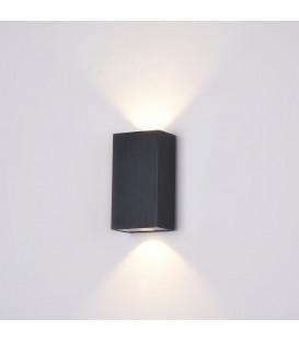 Sieninis šviestuvas TIMES SQUARE LED Rectangle Black O581WL-L6B
