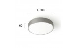 20W LED Lubinis šviestuvas DONOUSA Grey IP65 4209400