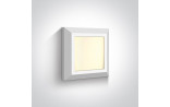 3.5W LED Sieninis šviestuvas IP65 White 67394A/W/W