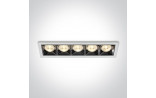 20W LED Įmontuojamas šviestuvas White 50506B/W/W