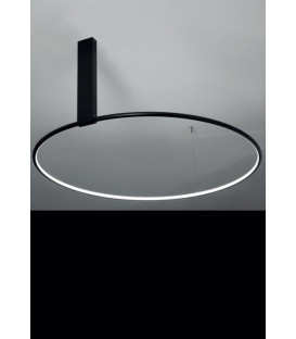 27W LED Lubinis šviestuvas LANCIA TONDA Ø50 Black 5603.02/WW