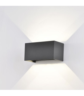 24W LED Sieninis šviestuvas DAVOS DOUBLE Dark Grey IP54 7815