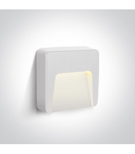1.5W LED Sieninis šviestuvas White IP65 67417/W/W