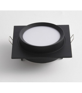 Įmontuojamas šviestuvas HOOP Black Ø11  DL086-GX53-SQ-B