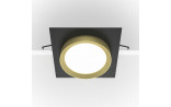 Įmontuojamas šviestuvas HOOP Black Gold Ø11  DL086-GX53-SQ-BG