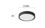 15W LED Lubinis šviestuvas su judesio davikliu ANABELLA Dark grey IP65 4283100