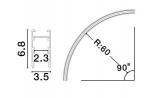 Paviršinis magnetinis profilis BREDA R60 9010193